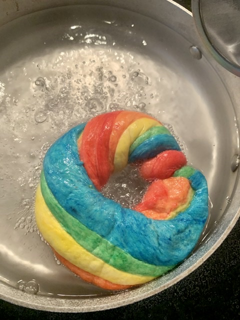 Boiling the bagels