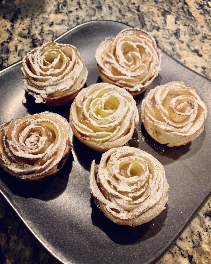 Petite Apple Flower Tart