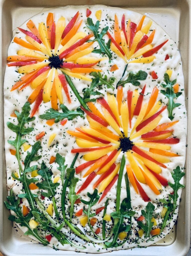 Colorful Garden Focaccia