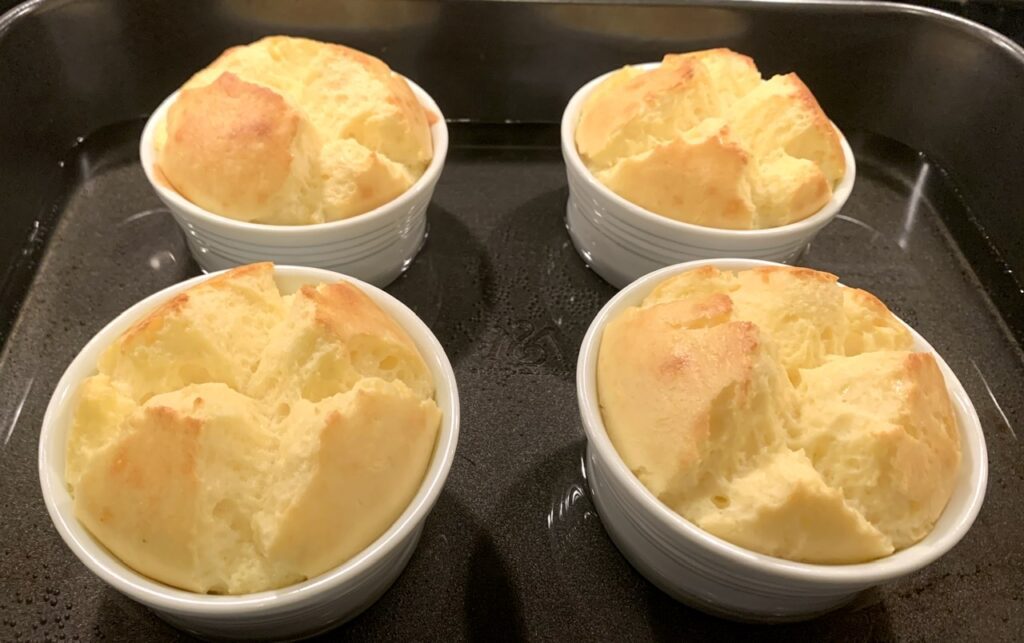 Fluffy Three-Cheese Soufflé