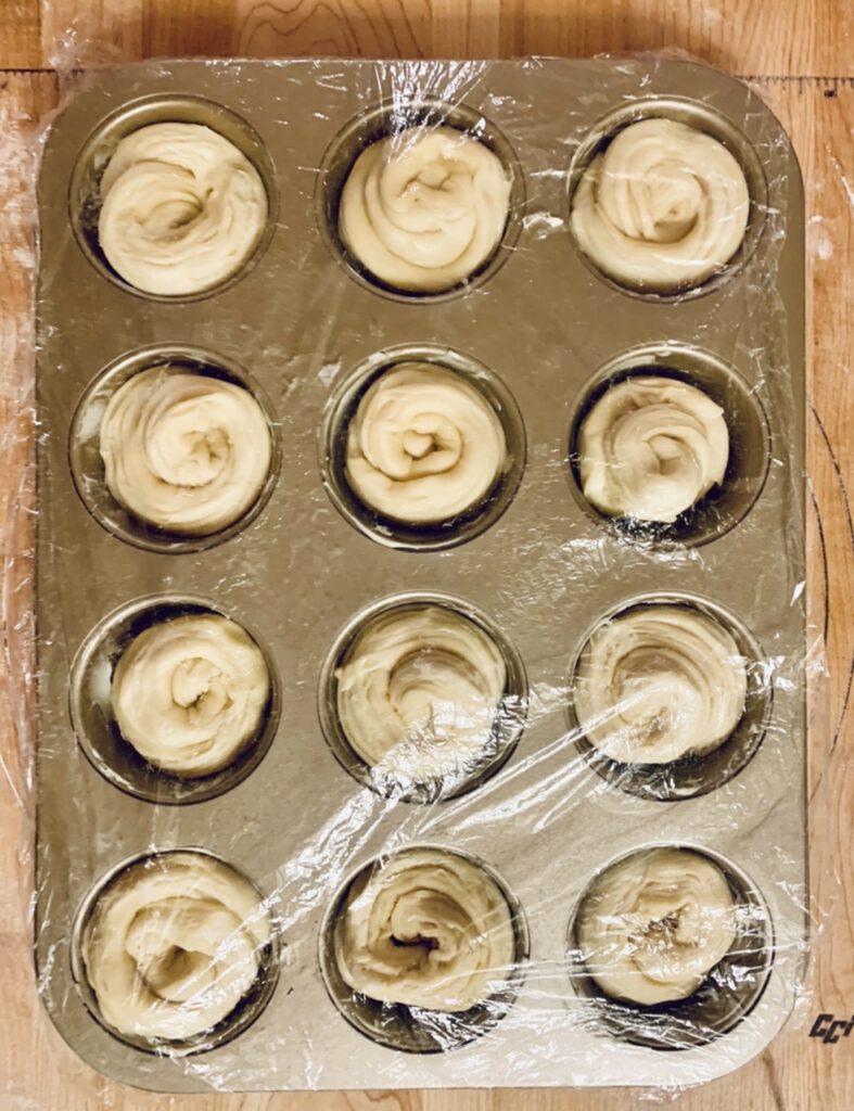 Proofing the Butter Cruffins