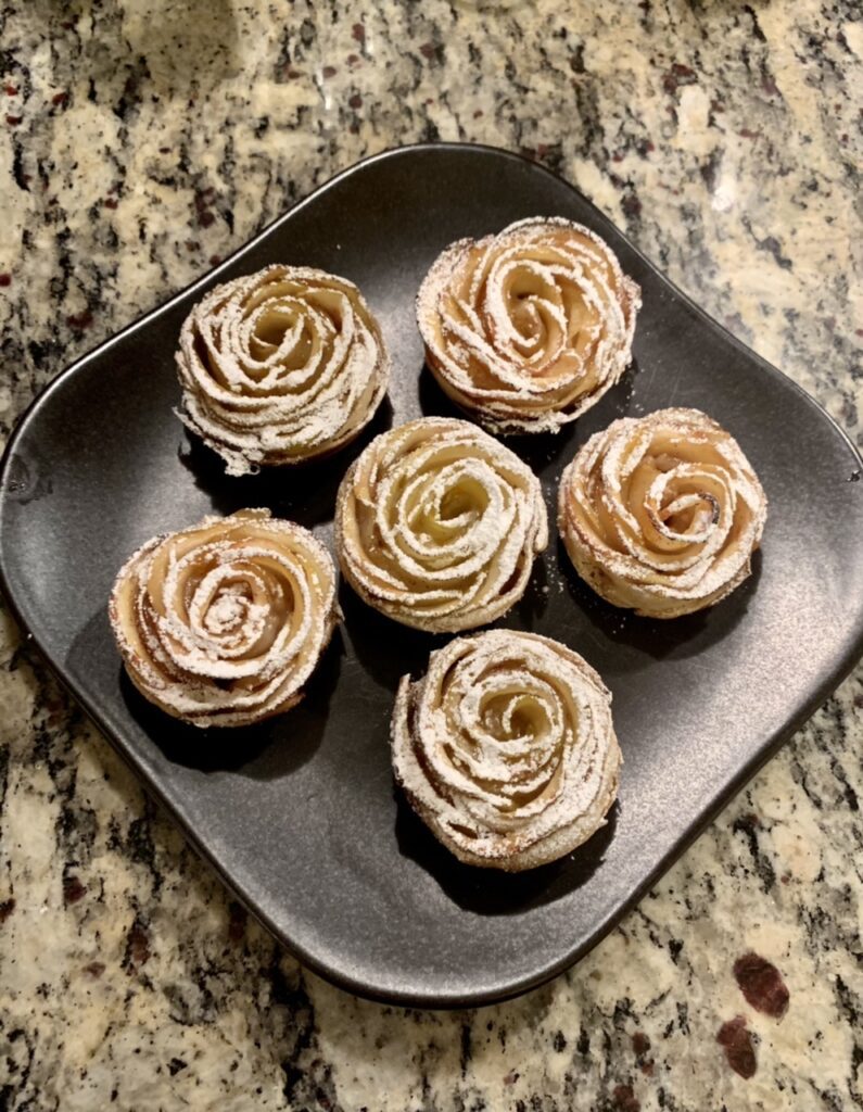 Petite Apple Flower Tarts