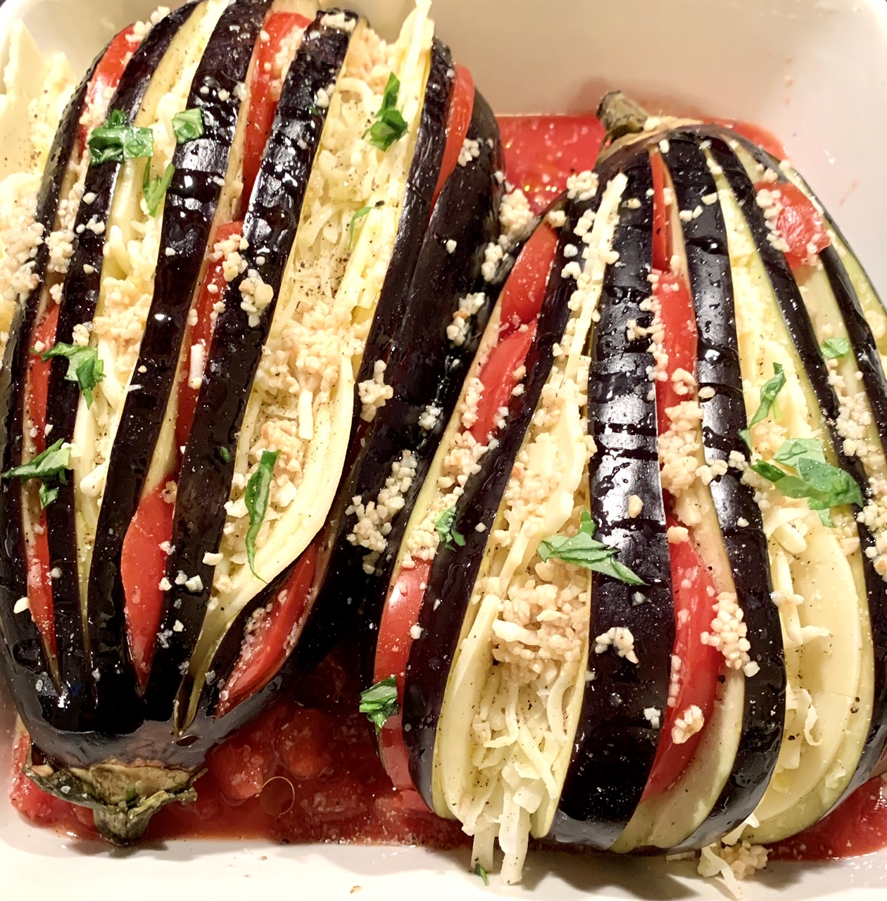 How to make Fan-Shaped Eggplant Parmesan