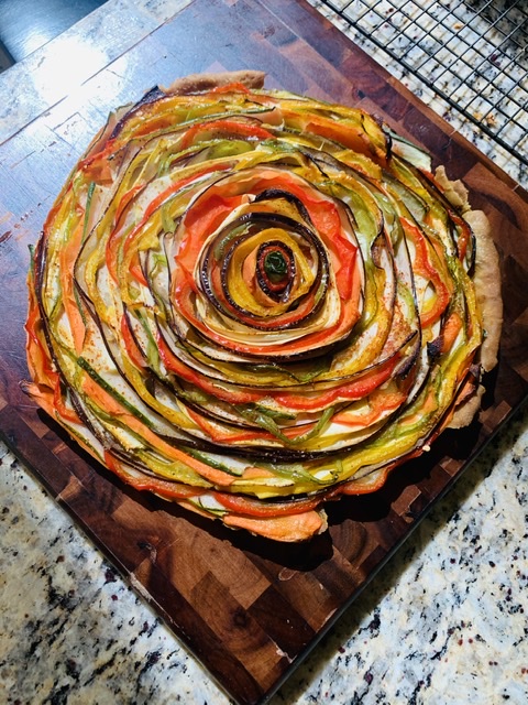 Happy Veggie Blossom Tart