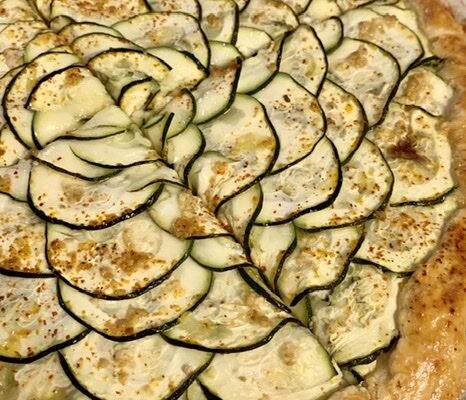 Quick Zucchini and Cheese Galette