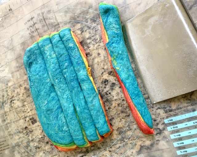 Score and cut the dough