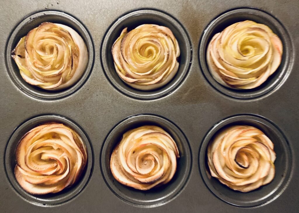 Petite Apple Flower Tarts