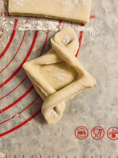 Shaping Delectable Apple Danish