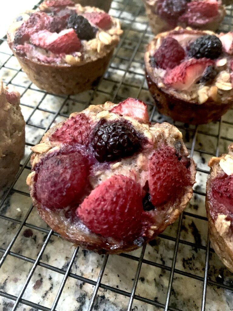 Fun variation with strawberries, raspberries and blackberries