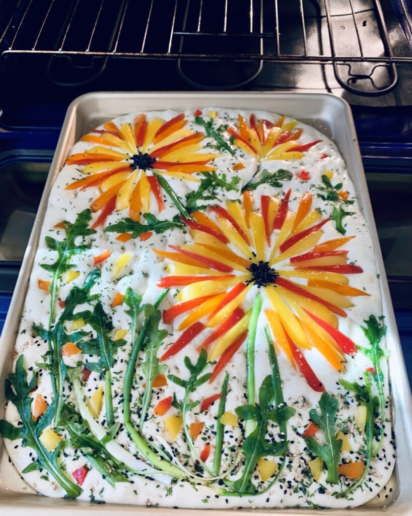Colorful Garden Focaccia