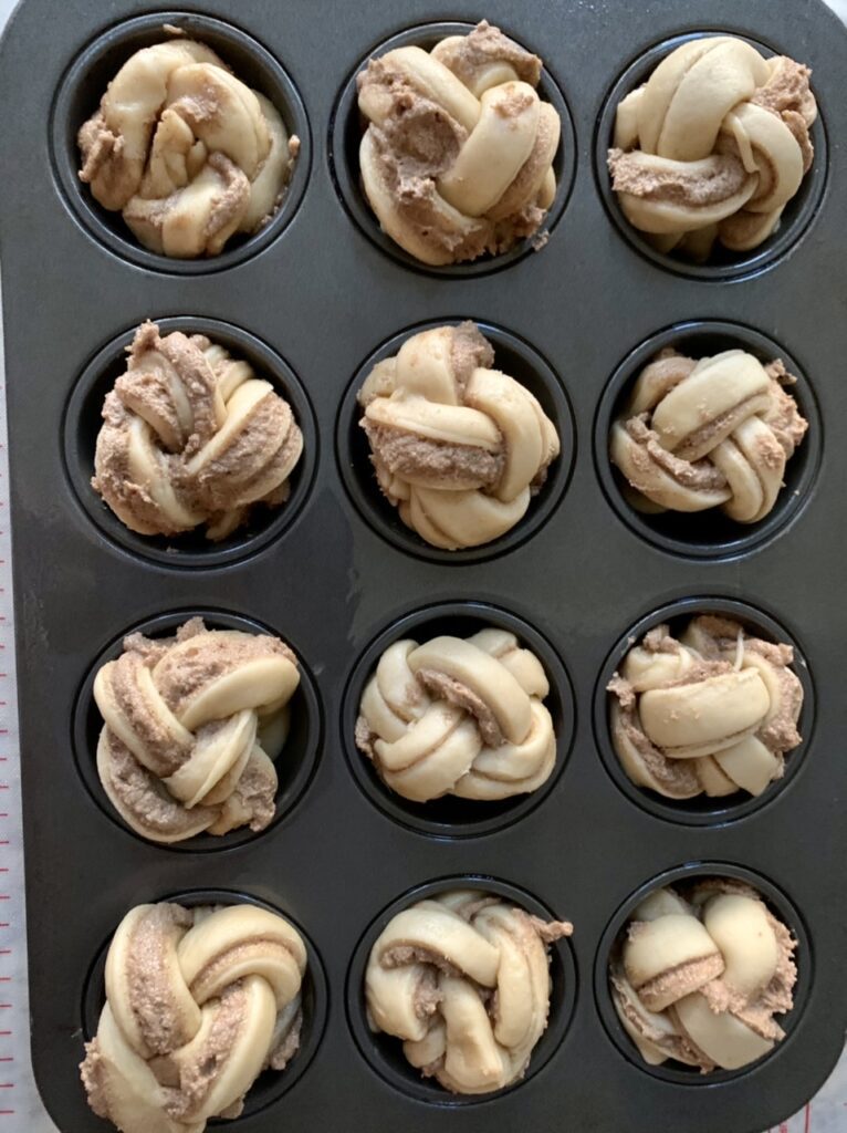 Sticky Braided Cinnamon Knots