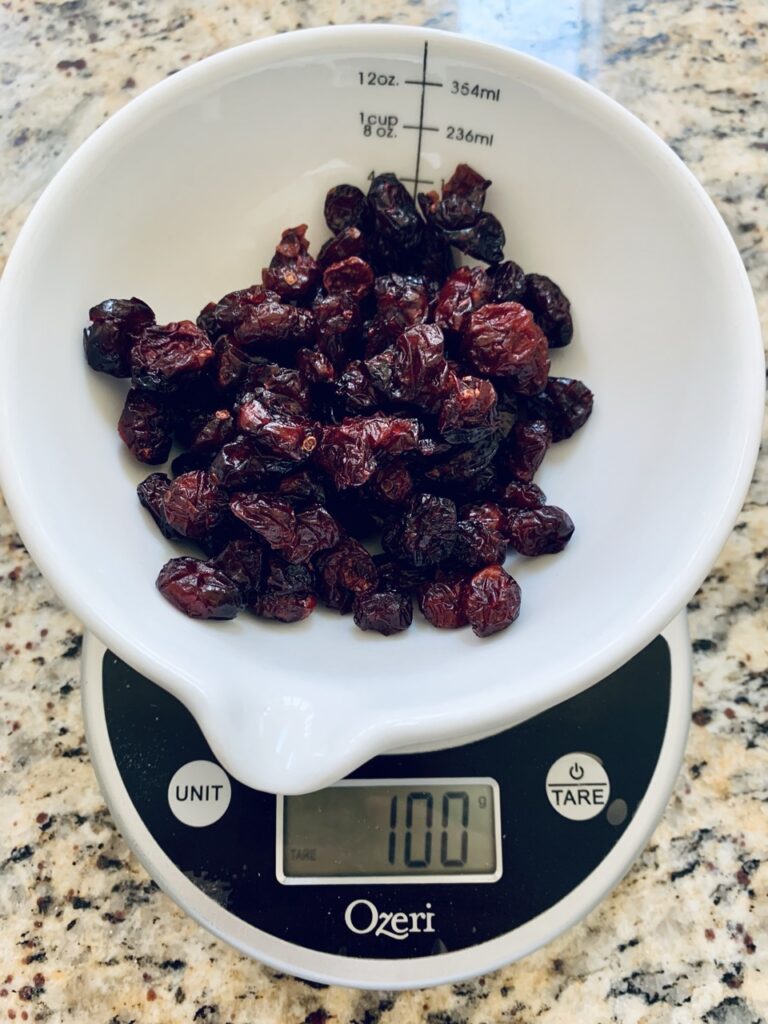 Dried cranberries for Cool Wool Bread