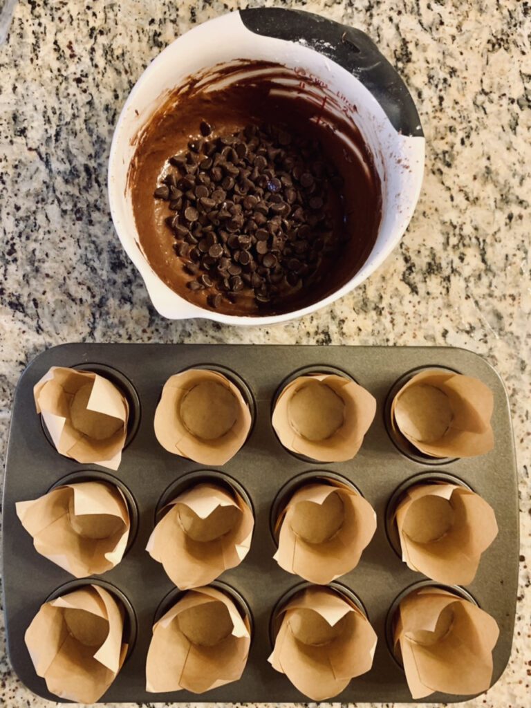Batter for Fabulous Gluten-Free Chocolate Muffins