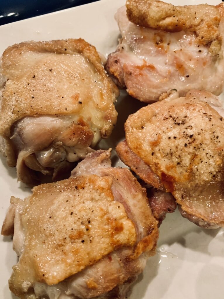 Seared chicken for Luxurious Chicken Saffron Rice