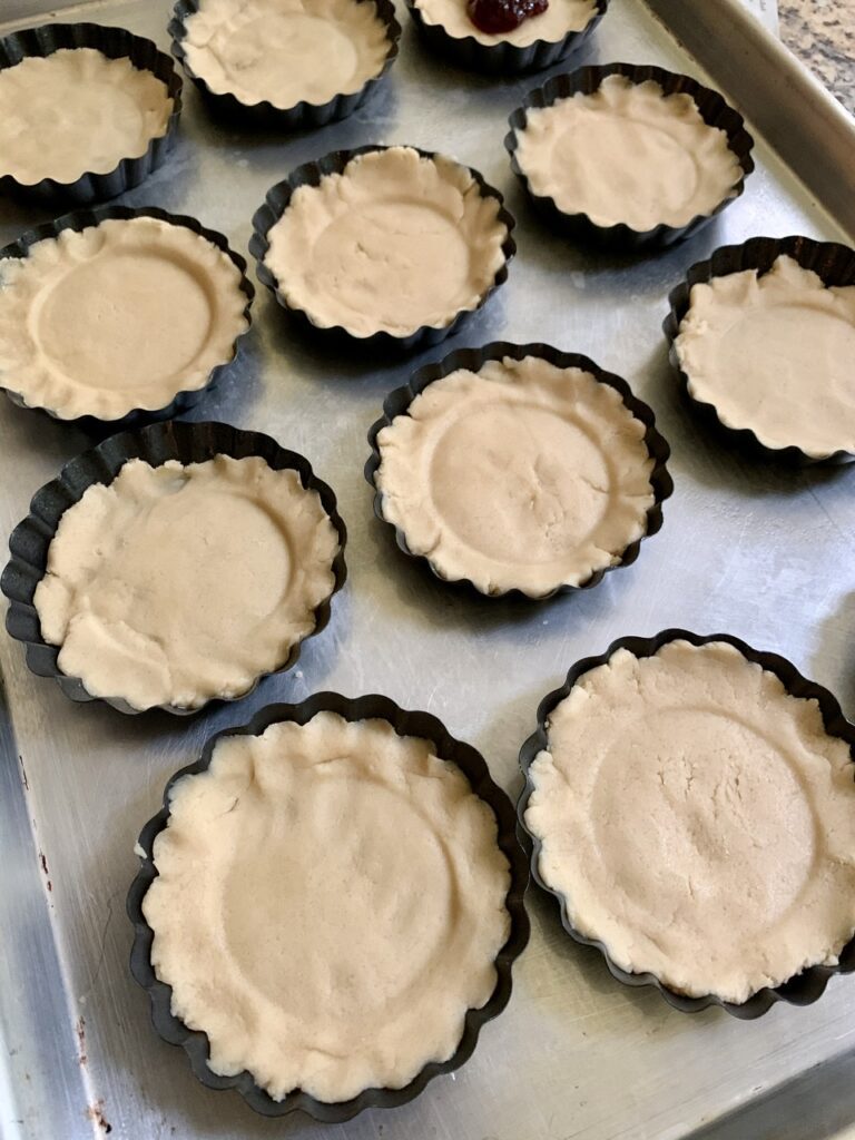 Dough for Costco-inspired Raspberries Crumble Cookies