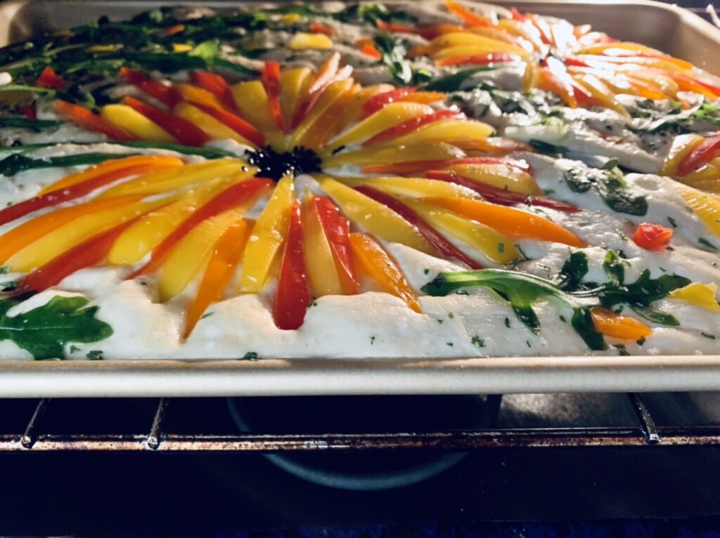 Colorful Garden Focaccia