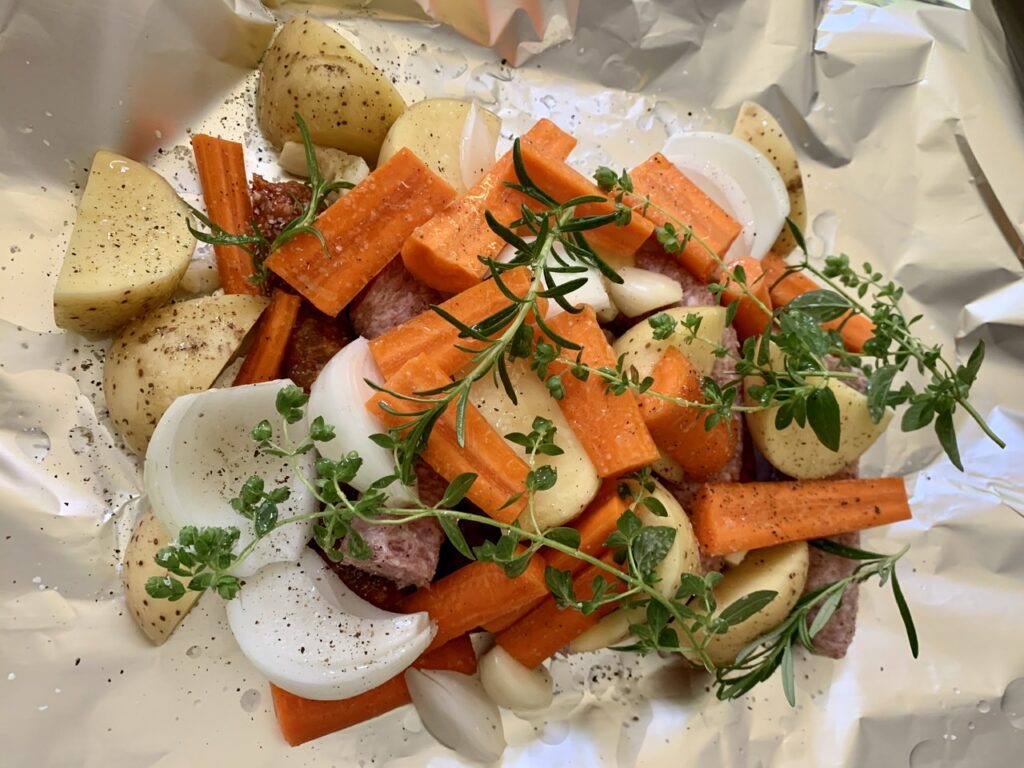 Quick Sausage En Papillote