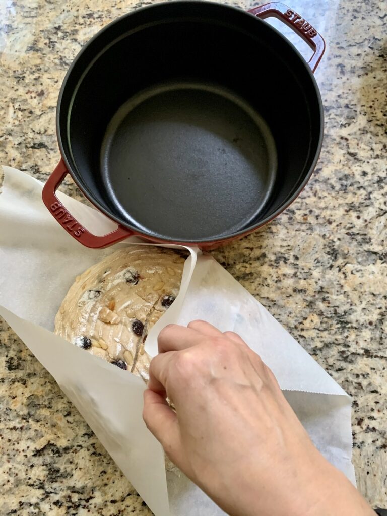 Transfer to dutch oven