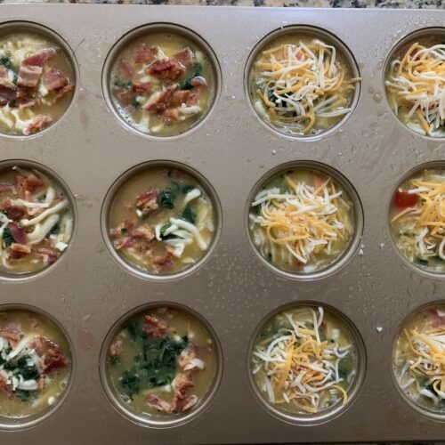 Quick Fun Size Baked Veggies Cheese Casserole (Bacon Optional)