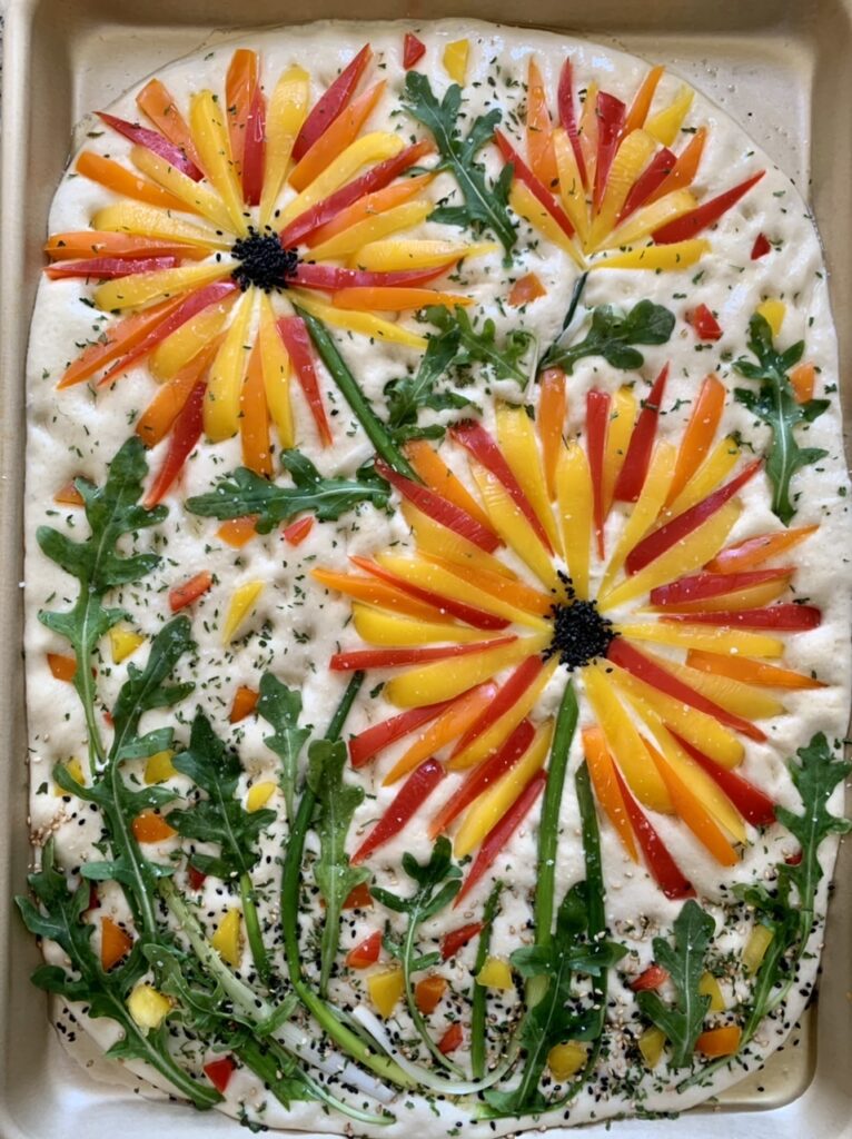 Colorful Garden Focaccia