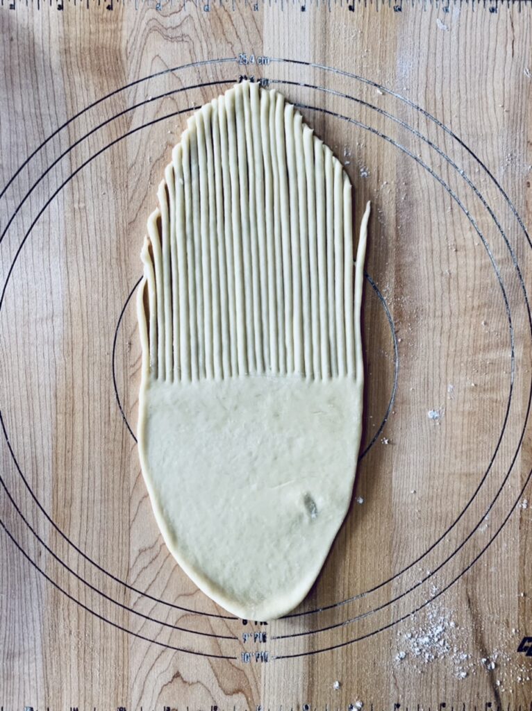 Shaping the Cool Wool Bread