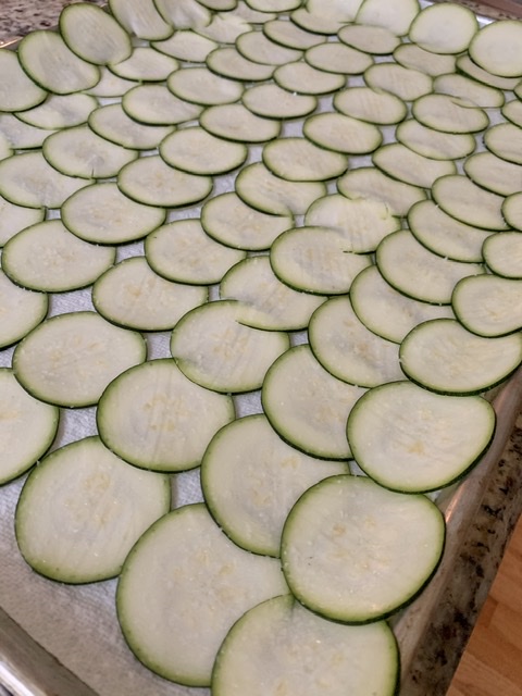 Zucchini slices