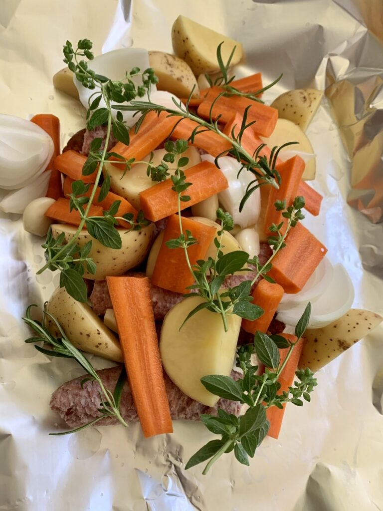 Quick Sausage En Papillote