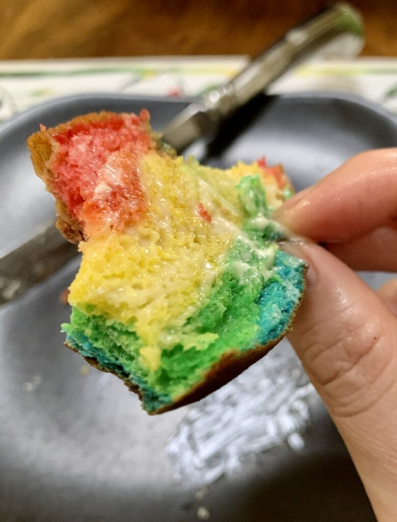 Colorful Rainbow Bagels