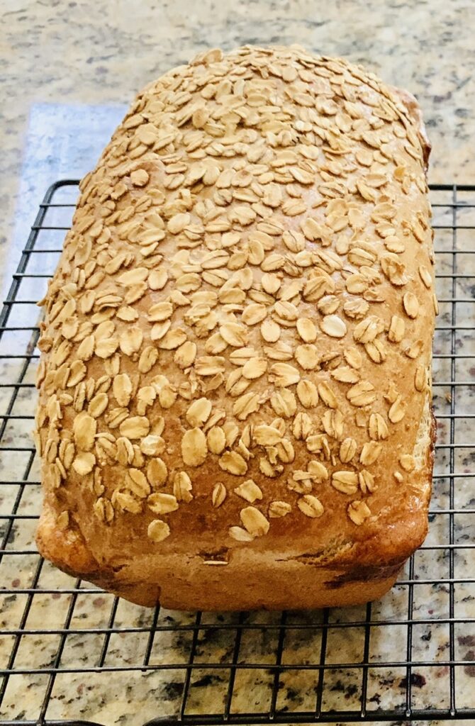 Whole Wheat Oatmeal Honey Bread
