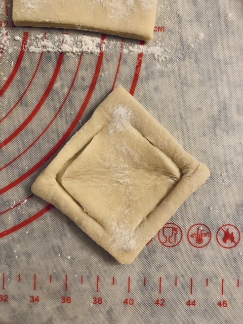 Shaping Delectable Apple Danish