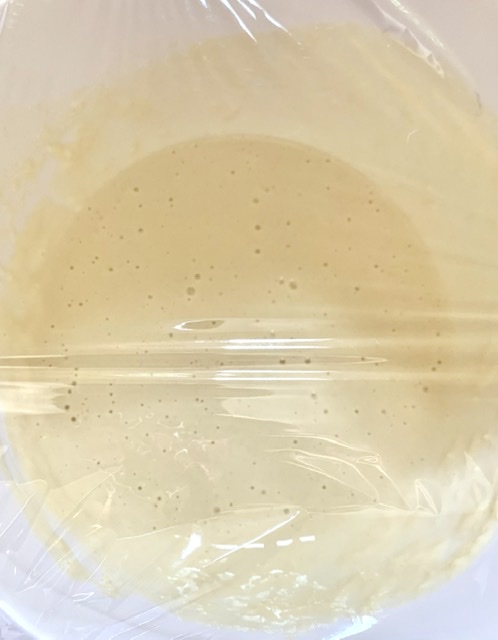 Cover with cling wrap 