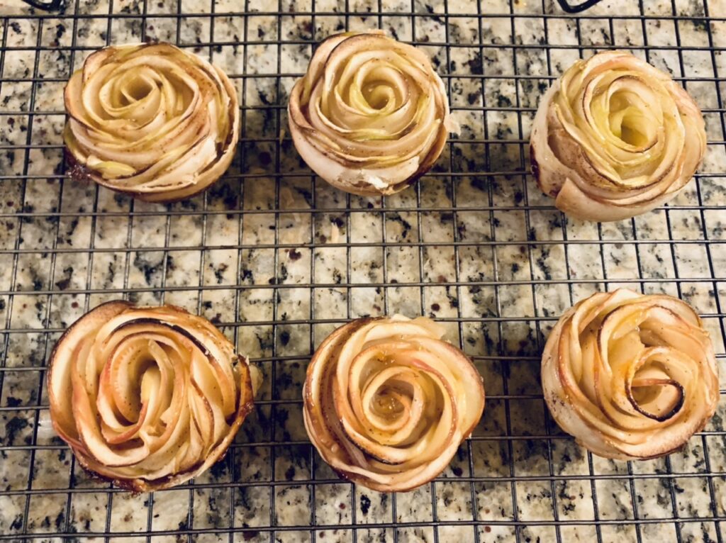 Petite Apple Flower Tarts