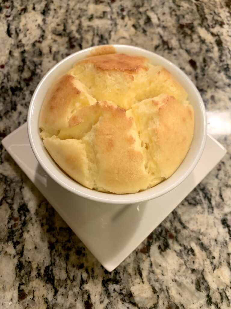Fluffy Three-Cheese Soufflé