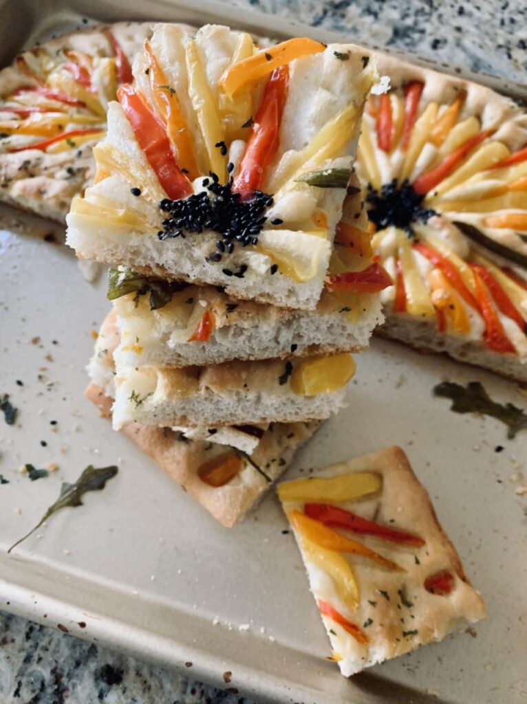 Colorful Garden Focaccia