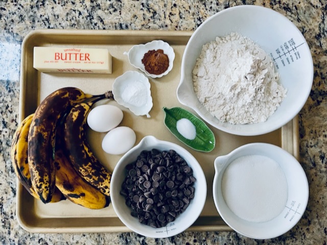 Ingredients for Best Ever Banana Bread Muffins