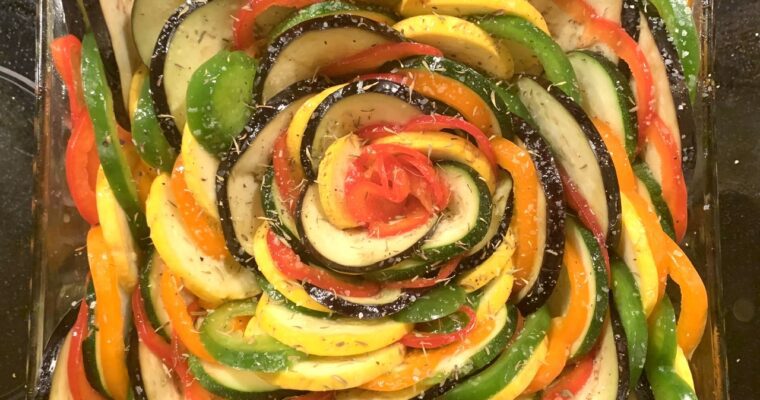 How to Make Easy Colorful Veggies Ratatouille Casserole!