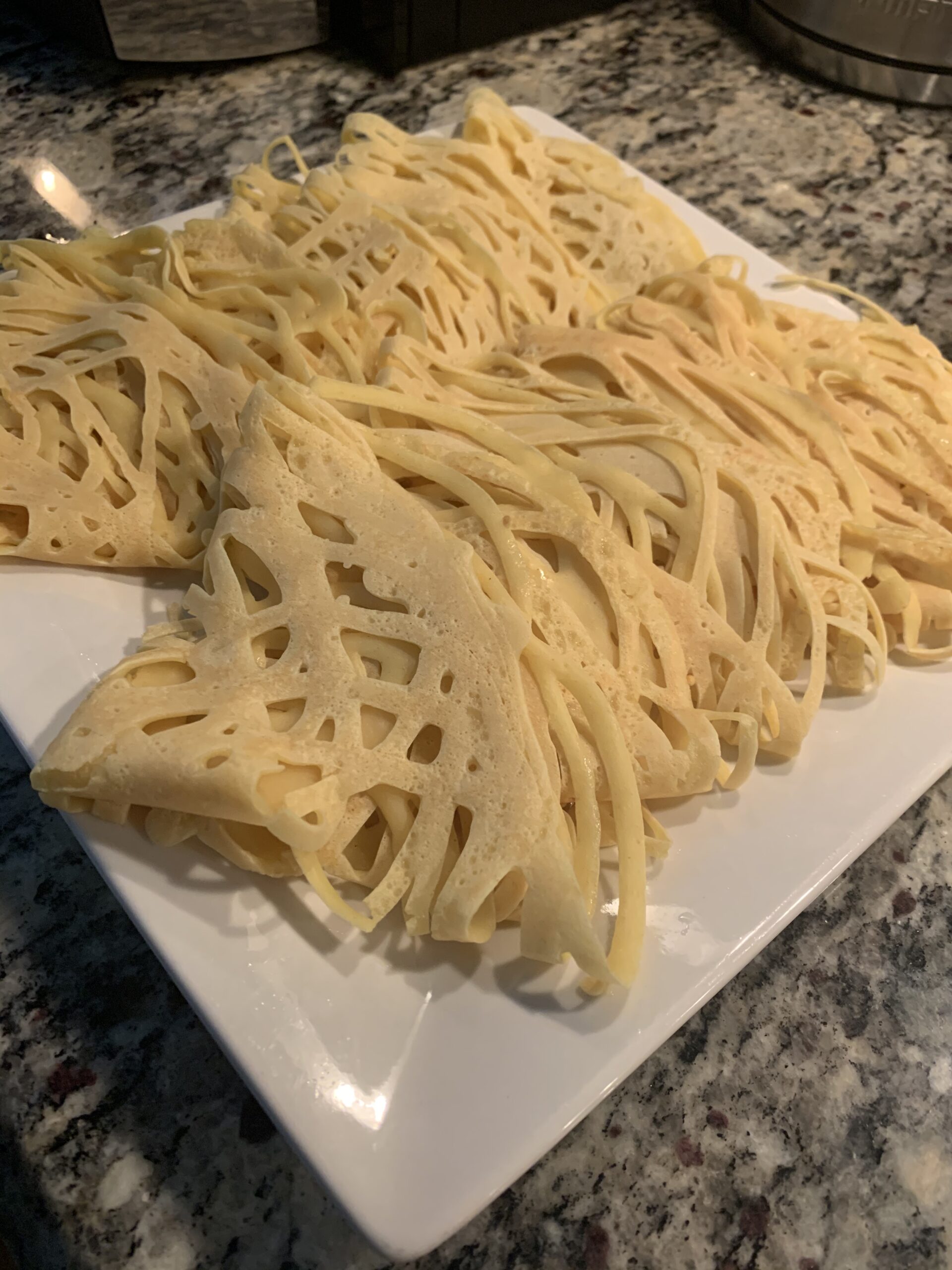 How To Make Incredibly Tasty Malaysian Roti Jala (Lacy Net Crepe)