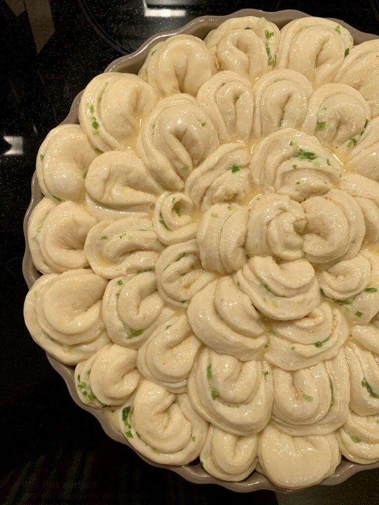 Pull-Apart Flower Petals Garlic Bread