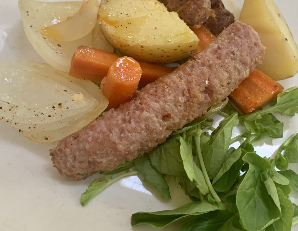 Cooked Sausage En Papillote