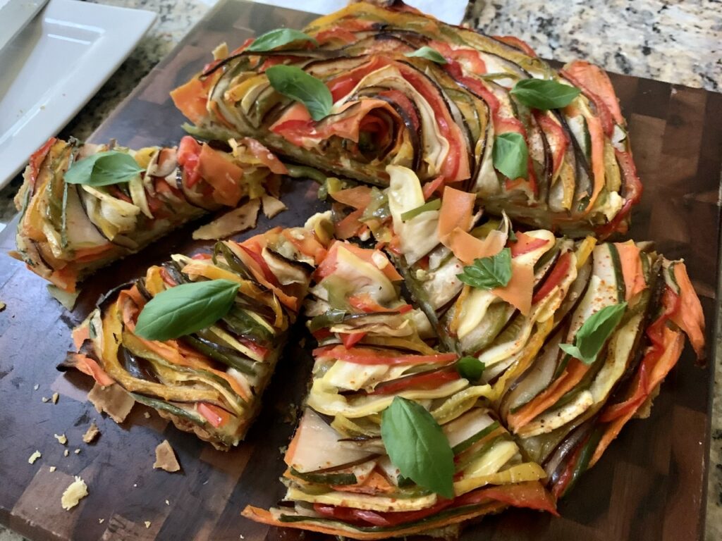 Happy Veggie Blossom Tart