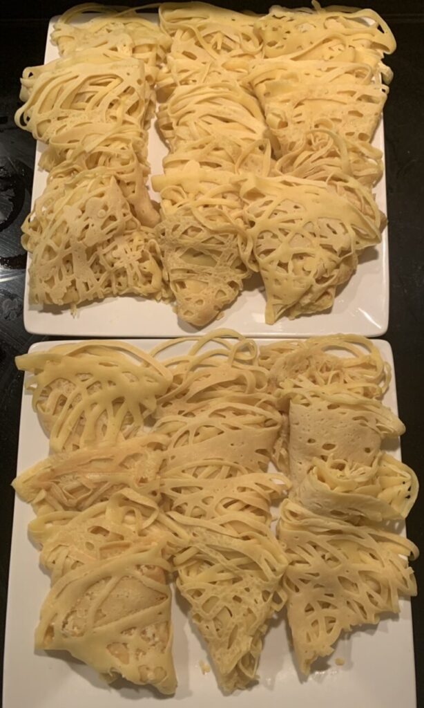 Malaysian Roti Jala (Lacy Net Crepe)