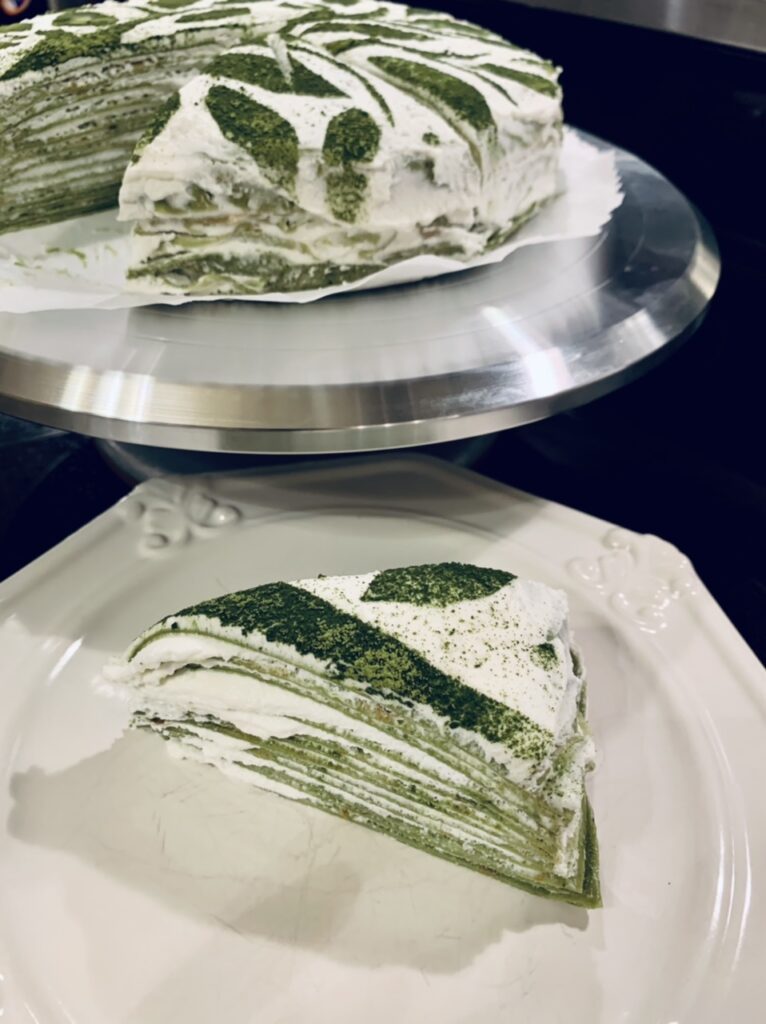 Matcha Mille Crepe Cake