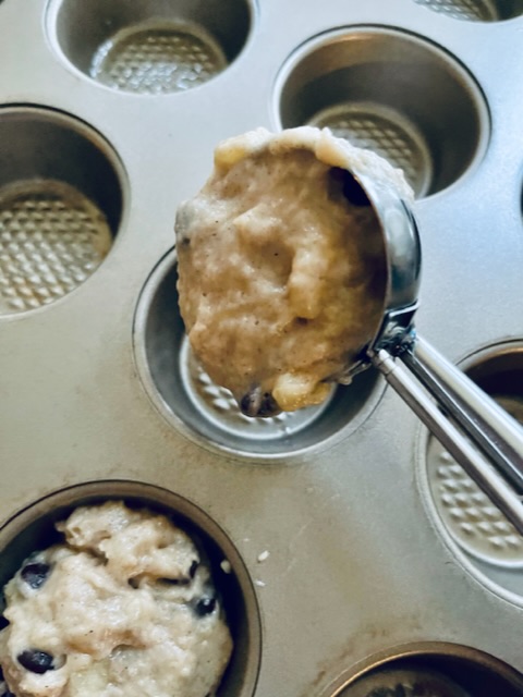 Making Best Ever Banana Bread Muffins