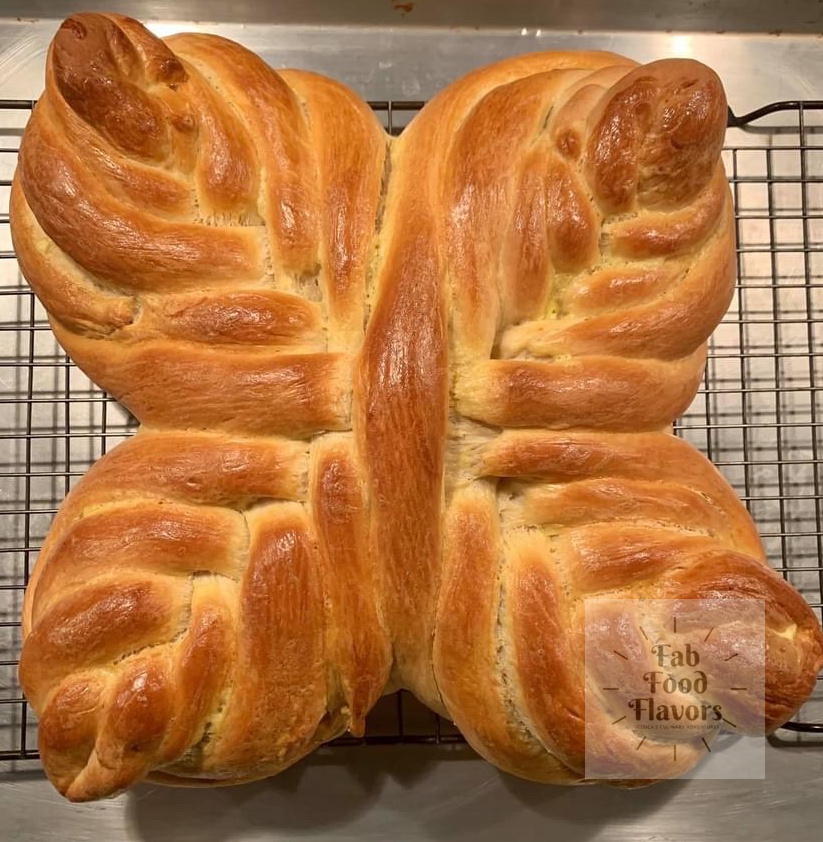 Beautiful Butterfly Braid Bread