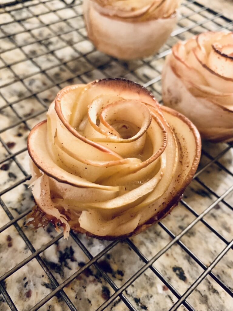 Petite Apple Flower Tart