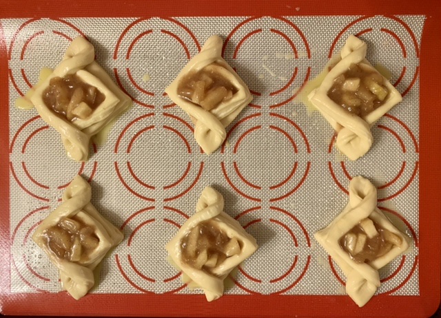 Shaping Delectable Apple Danish