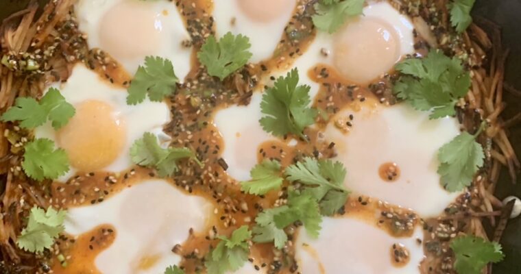 Let’s Make An Amazing Giant Spicy Potato Nest & Eggs!