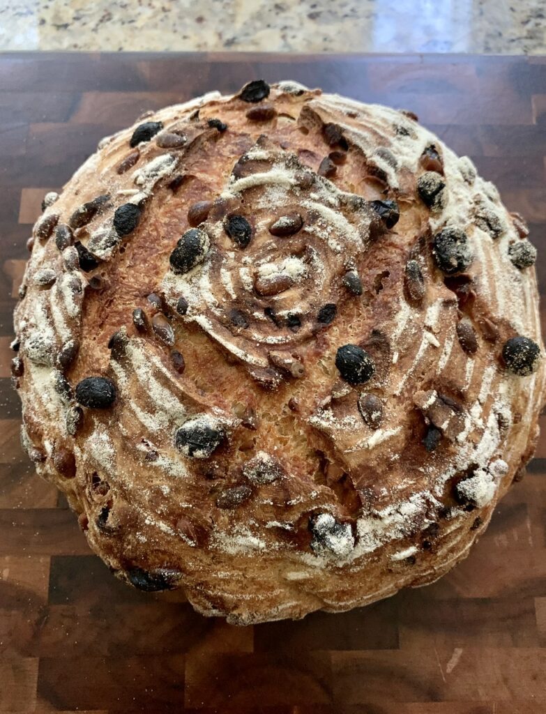 Bread made with a Banneton Basket
