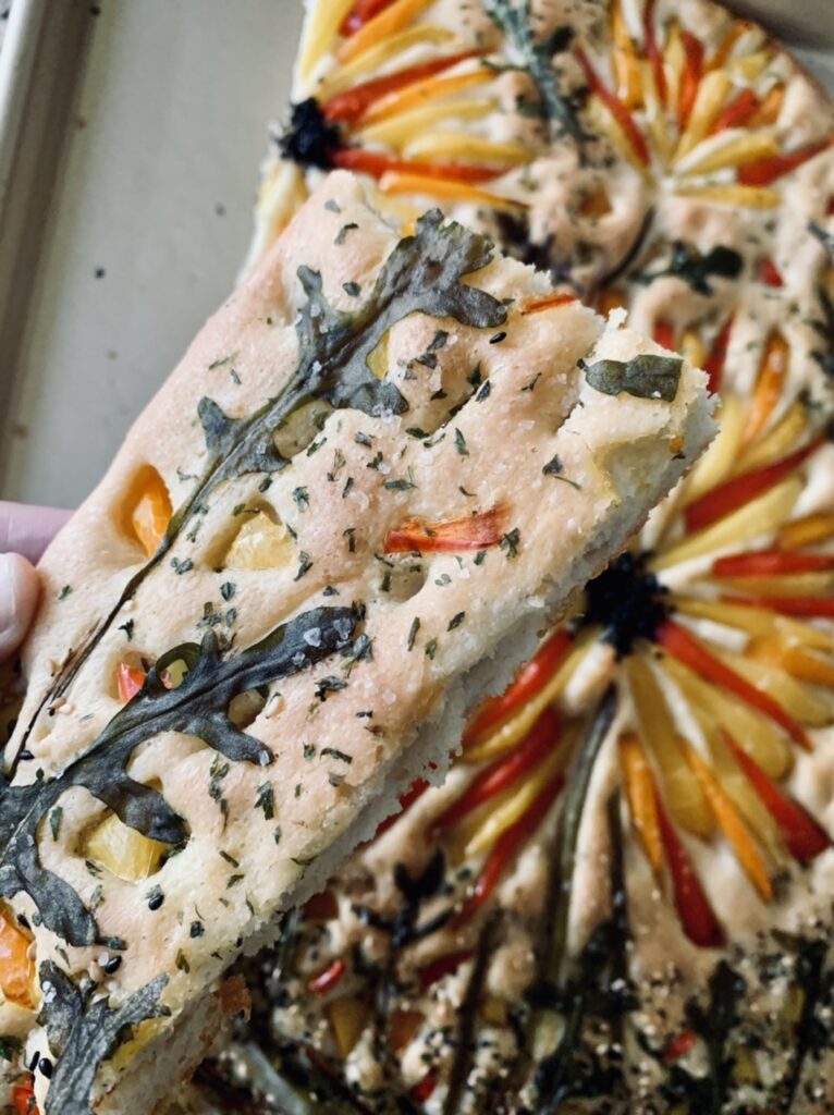 Colorful Garden Focaccia