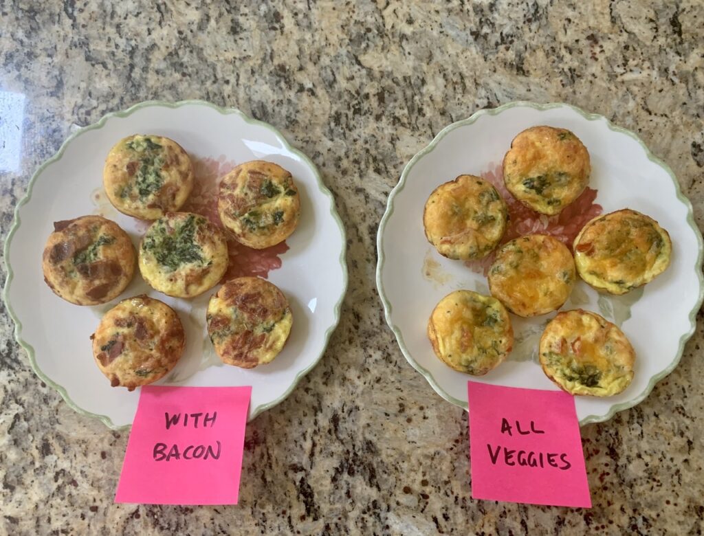 Quick Fun Size Baked Veggies Cheese Eggs